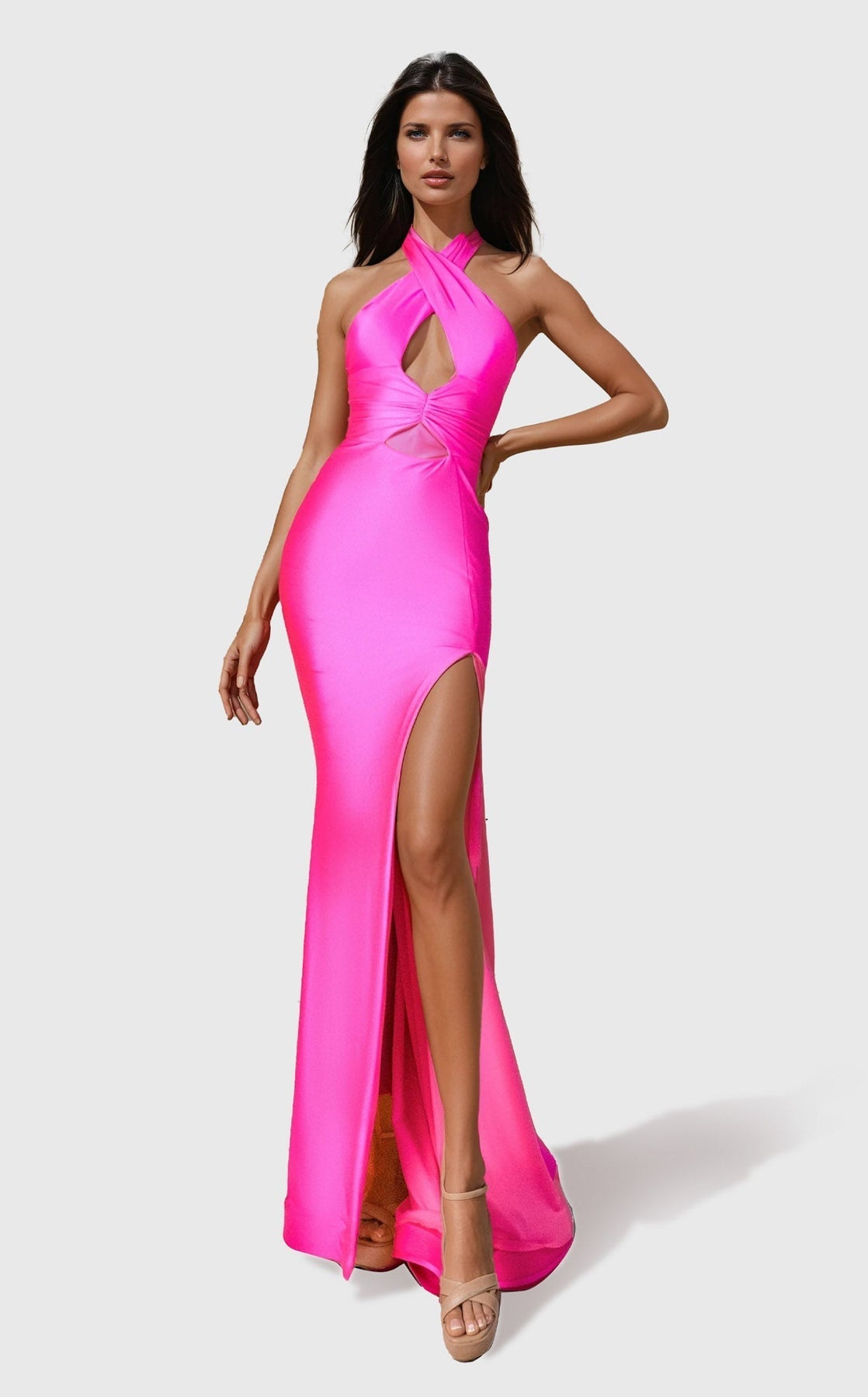Prom Dresses Long Fitted Formal Prom Dress Fuchsia