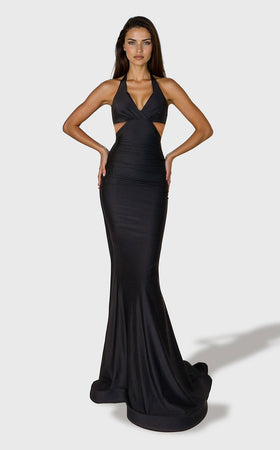 Jessica Angel JA2765 Off-Shoulder Sweetheart Mermaid Ruched Prom Satin Dress
