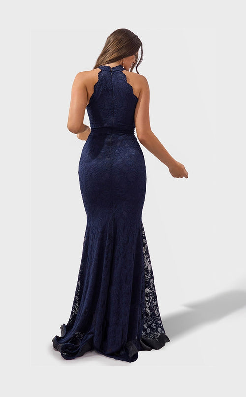 Jessica Angel JA2774 High Neck Mermaid Evening Formal Floor-Length Lace Dress