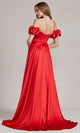 Elegante vestido de novia sin tirantes y mangas abullonadas – K1122