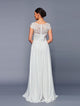 Deklaire Bridal K311 Mother of the Bride A-Line Cap Sleeve Chiffon Gown