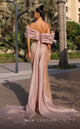 MNM Couture K4138 Bronze Sequin Off-Shoulder Mermaid Gown