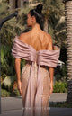 MNM Couture K4138 Bronze Sequin Off-Shoulder Mermaid Gown