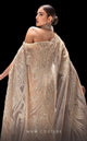 MNM Couture K4241 One-Shoulder Long Gown in Beige