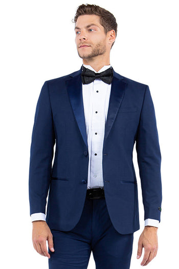 Men's Modern Fit Navy Tuxedo Jacket from Zegarie Suits