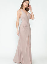 Formal Dress Ruched Spaghetti Strap Mermaid Prom Gown By Lenovia 5308