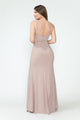 Vestido formal de fiesta con tirantes finos fruncidos y corte sirena de Lenovia 5308