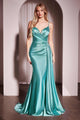 Ladivine KV1119 Dress Soft Satin Fit & Flare Gown