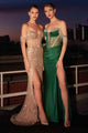 Ladivine KV1123 Off-Shoulder Fitted Gown