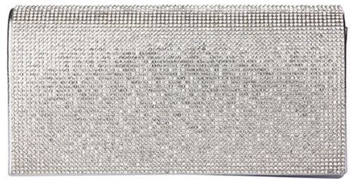 Crystal Rhinestone Clutch Purse – Silver Gold or Black | SKU LA-6128