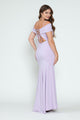 Vestido de alfombra roja con hombros descubiertos y corte sirena, de Lenovia 5317