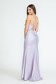 Vestido formal con escote en V, plisado y tirantes finos, de Lenovia 5302