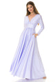 Vestido de madre de la novia, de manga larga, de Lenovia 5231