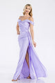 Formal Dress Off The Shoulder Pleated Ruched Prom Gown By Lenovia 5320-New Collection