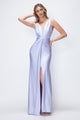 Bridesmaid Dress V-Neck Empire Bodice Ruched Prom Gown By Lenovia 5319-New Collection