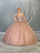Layla K LK152 Off The Shoulder Corset Embroidered Quinceanera Formal Ball Gown