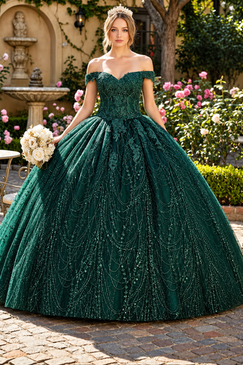 Layla K LK153 Corset Back Embellished Quinceanera Formal Ball Gown