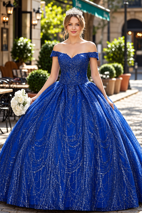 Layla K LK153 Corset Back Embellished Quinceanera Formal Ball Gown