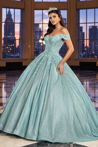 Sweet 16 Birthday Party Dress in Sage Style Ball Gown