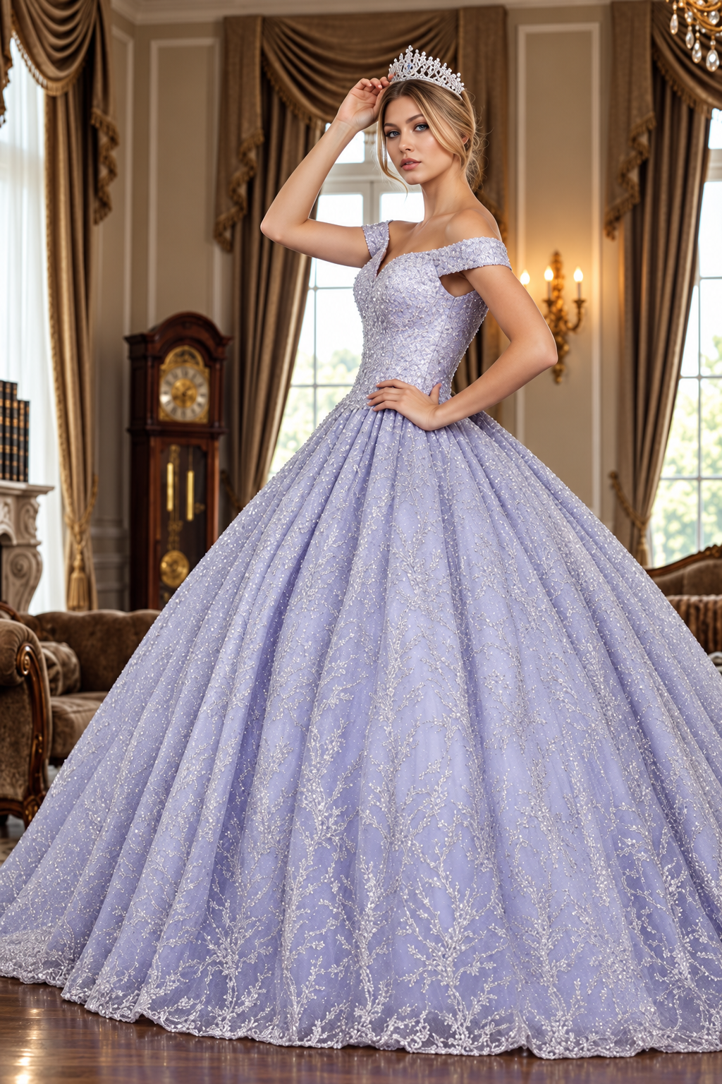 Sweet 16 Birthday Party Dress in Fuchsia Style Ball Gown