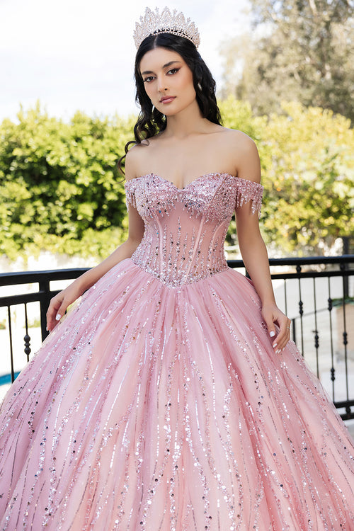 Sweet 16 Birthday Party Dress in RoseGold by LK264 Ball Gown