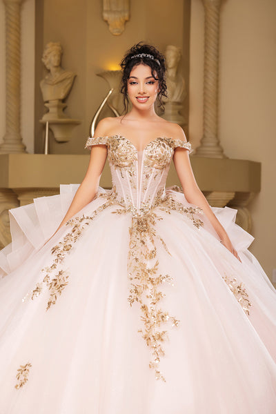 Quinceanera Dress Sweetheart Ruffles Sequin Prom Gown By Layla K LK272