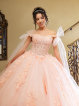 Layla K LK280 Floral 3D Applique Ball Gown Off-Shoulder Quinceañera Dress