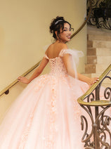 Layla K LK280 Floral 3D Applique Ball Gown Off-Shoulder Quinceañera Dress
