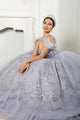 Luxury Ball Gown Quinceañera Dress with Glitter Tulle Skirt & Beaded Corset By Layla K LK284