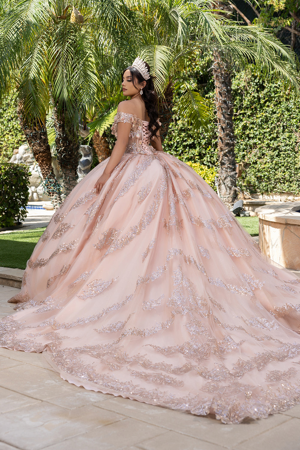 Off the Shoulder Sweet 16 Dress by Layla K LK285