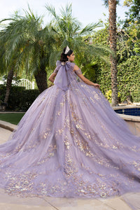 Layla K VICTORIAN LILAC Tulle with Embroidered Floral Appliqués and Sequins Ball Gown Quinceanera Dresses