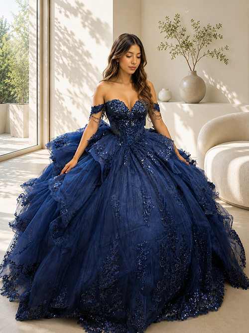 Sweetheart Beaded Ball Gown by Layla K LK306