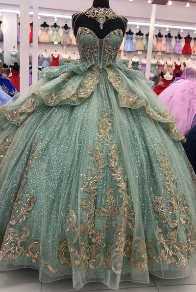 Layla K NAVY/GOLD Quinceanera Dresses