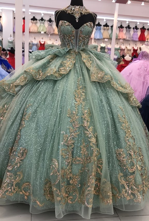Layla K NAVY/GOLD Quinceanera Dresses