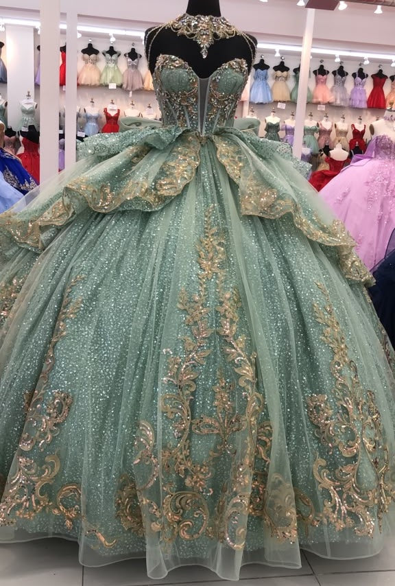 Layla K NAVY/GOLD Quinceanera Dresses