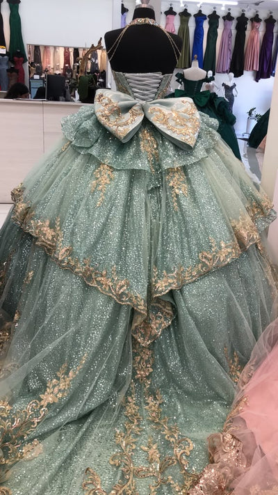 Layla K NAVY/GOLD Quinceanera Dresses