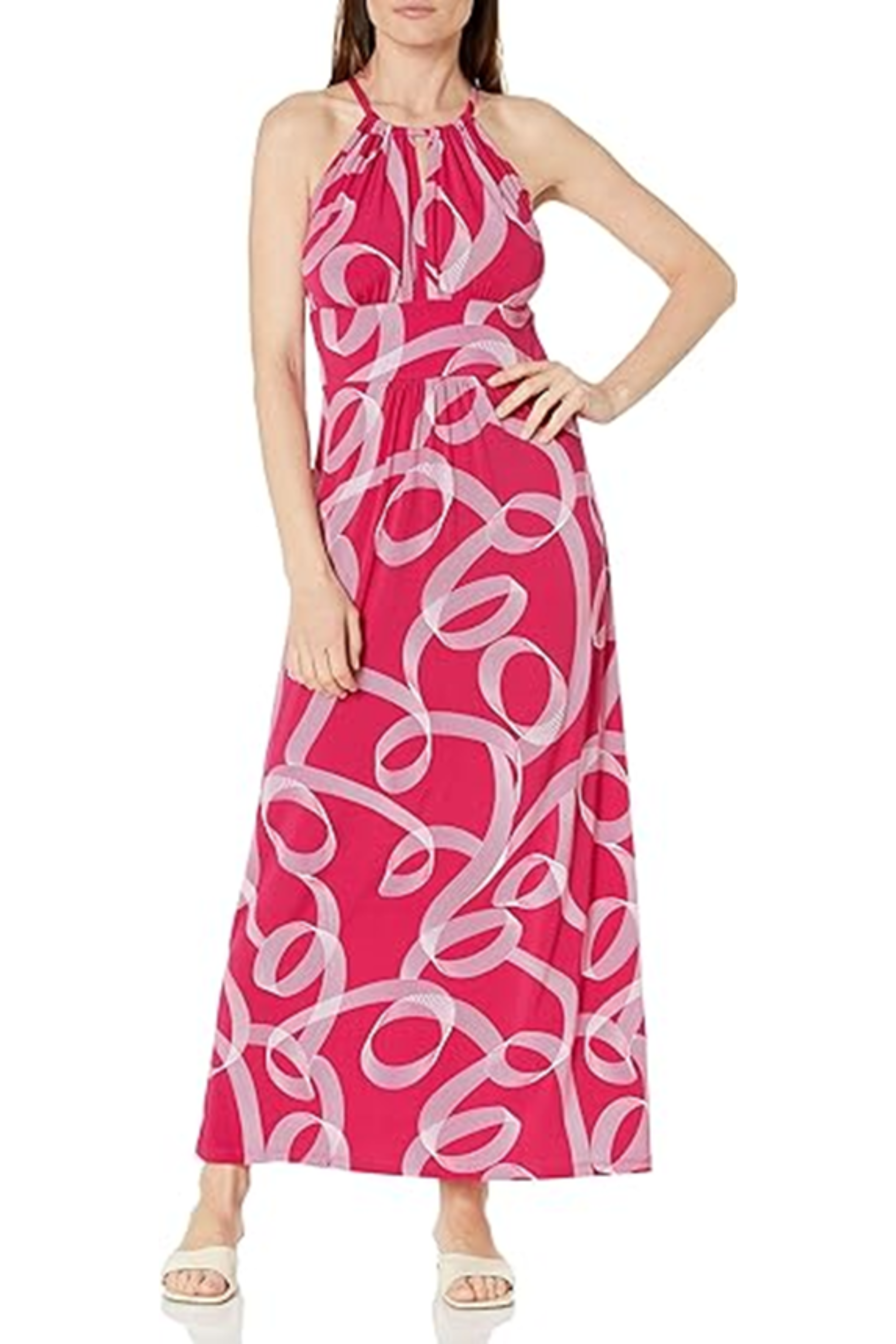 London Times Morris Maxi Dress, 8 / Pink