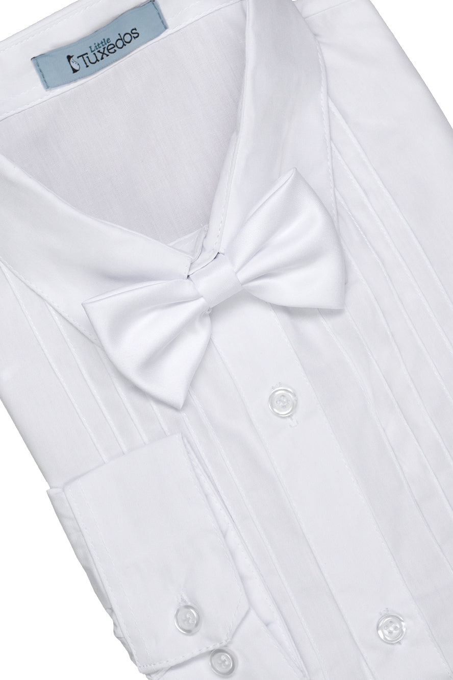 Conjunto de esmoquin infantil "Princeton" blanco de 5 piezas