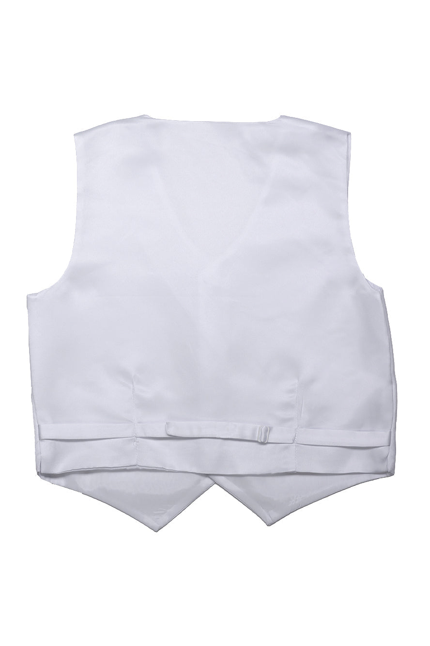 Conjunto de esmoquin infantil "Princeton" blanco de 5 piezas