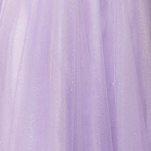 Vestido de gasa con apliques y corte en A, de Poly USA 9698
