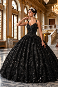 Sweet 16 Birthday Party Dress in Black Style LK174 Ball Gown