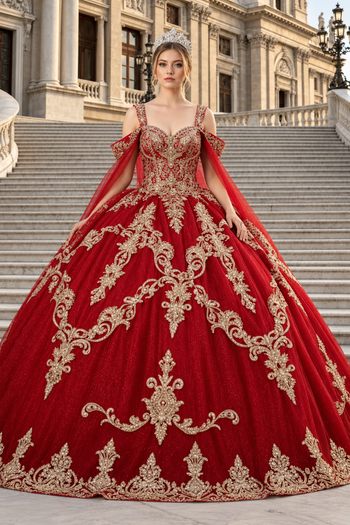 Green And Gold Quinceanera Dresses | Ball Gown by LK210