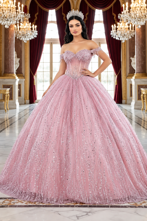 Quince Dress Sweetheart Sleeveless Sequin Ball Dance By Layla K LK264