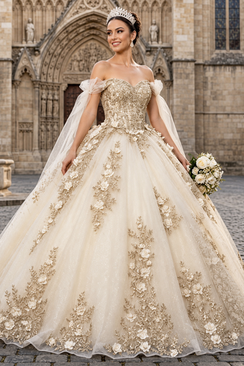 Plus Size Ball Gown in Blush | Formal Quinceanera Dress by LK280