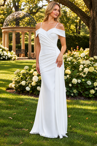 Sheath Wedding Dresses | Ivory Bridal Gown