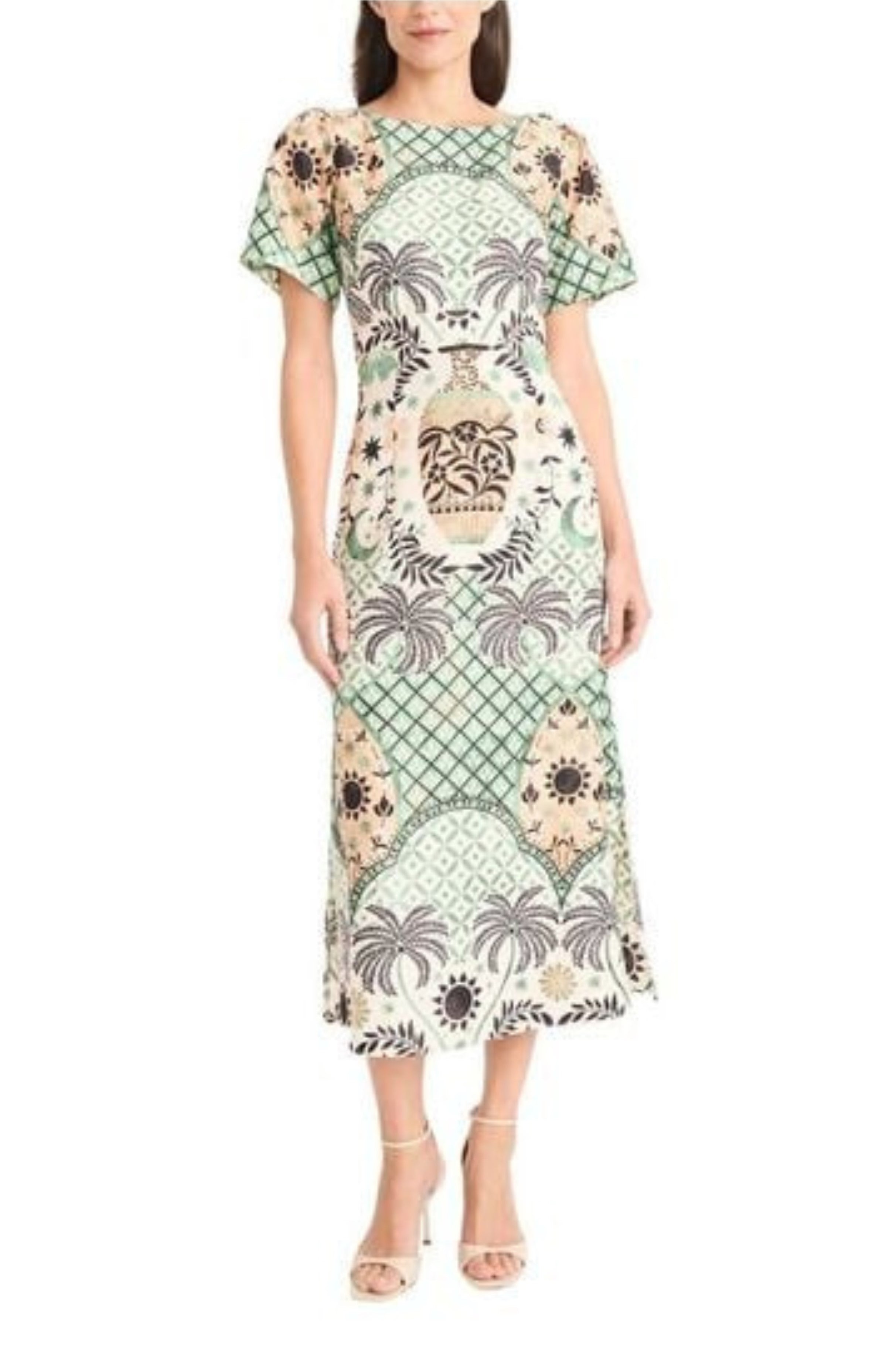 maggy london midi dresses Women's Embroidered Floral Nylon Dress Measurements are taken from a size 8 and may vary slightly by size Maggy London Women's Crewneck Midi