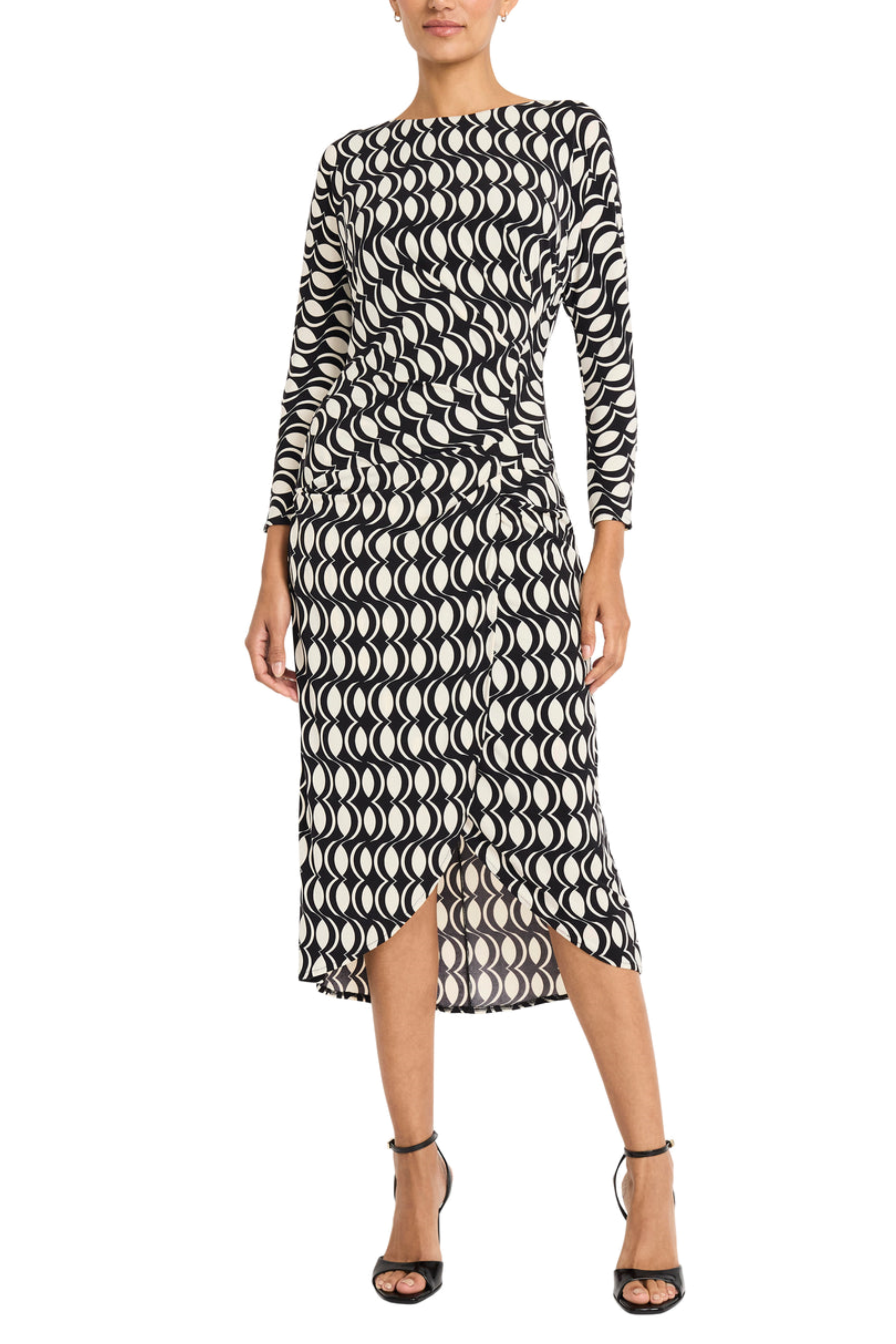 Jimena Sheath Long Sleeve Midi Dress