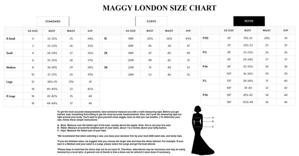 Maggy London Size Chart