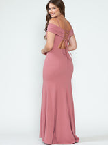 Red Carpet Dress Off The Shoulder Mermaid Formal Gown By Lenovia 5317