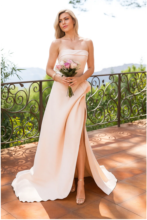 Vestido de dama de honor largo y elegante Terani Couture 2111p4019
